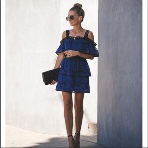 Vici Renegade Crochet Lace Tiered Dress